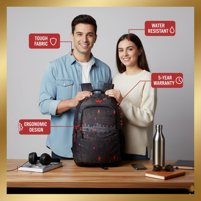 Wildcraft Backpack 30L Travel/School/College/Office Bag For Men & Women