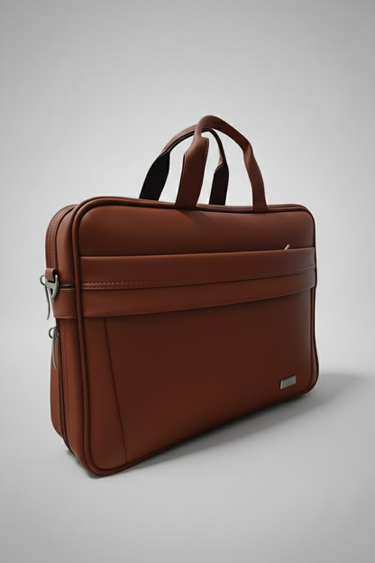 Dhariwal EB-621 Executive Leather Laptop Bag Men & Women  – Classic Brown Elegance
