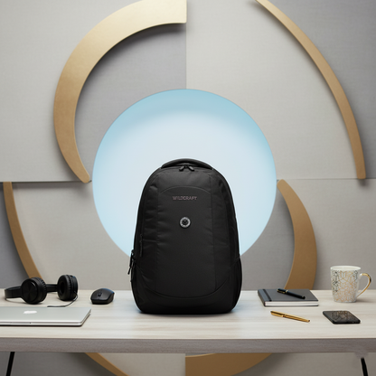 Wildcraft Power Laptop Backpack 28L Travel/School/College/Office Bag For Men & Women