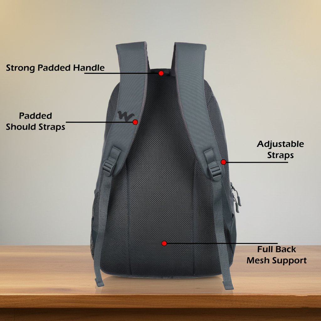 Wildcraft  Laptop Backpack 28L Travel/School/College/Office Bag For Men & Women