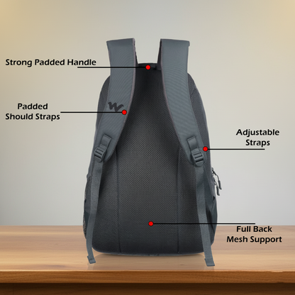 Wildcraft  Laptop Backpack 28L Travel/School/College/Office Bag For Men & Women