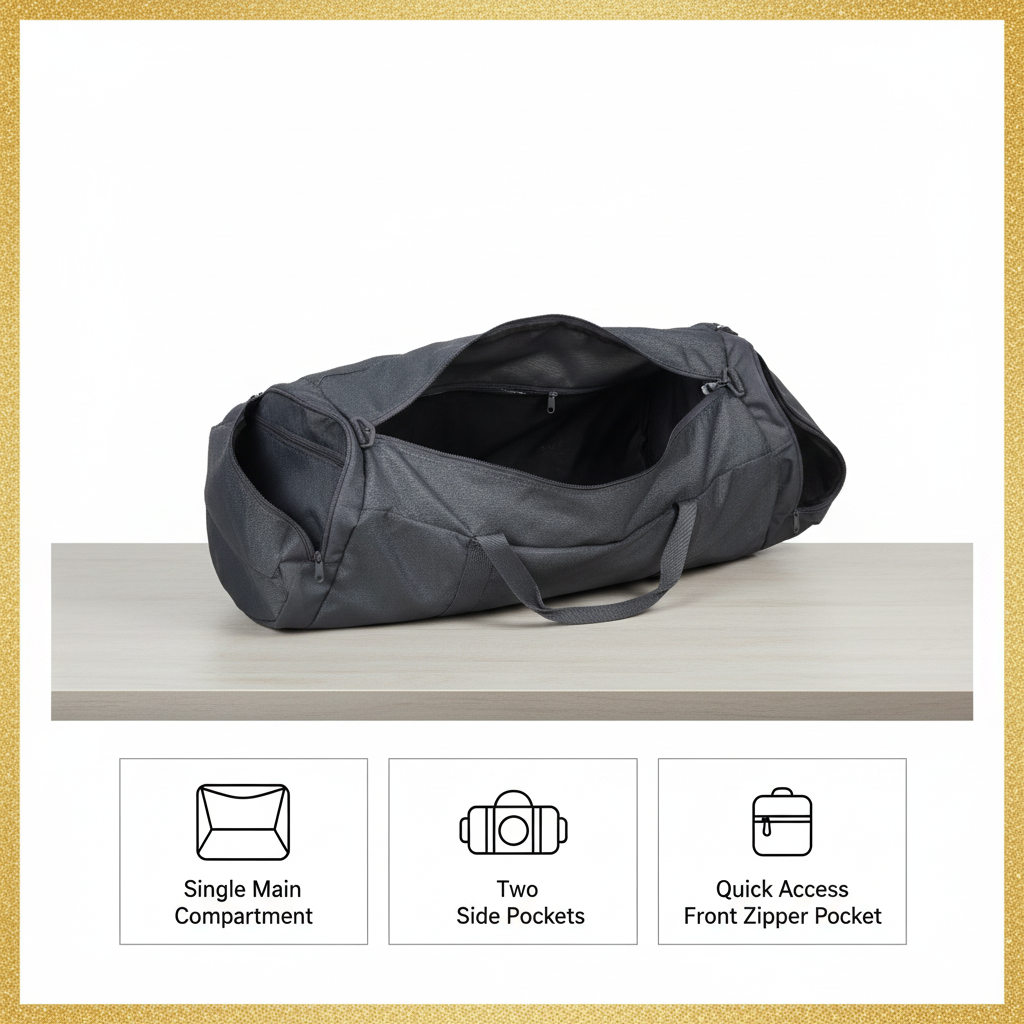 Wildcraft Duffle Bag, 53L Sleek Large Capacity Duffel | Sports, Gym, Trekking & Travel Bag For Men&Women