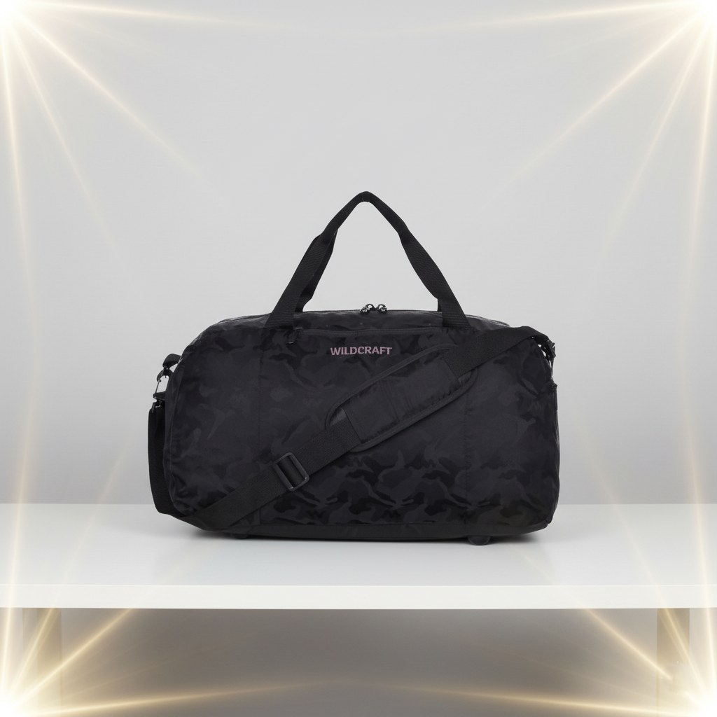 Wildcraft Duffle Bag, 40L Sleek Large Capacity Duffel | Sports, Gym, Trekking & Travel Bag For Men&Women ( Shttur Nova)