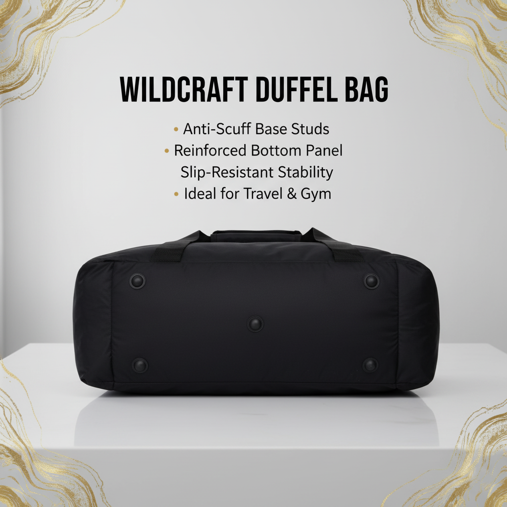 Wildcraft Duffle Bag, 53L Sleek Large Capacity Duffel | Sports, Gym, Trekking & Travel Bag For Men&Women