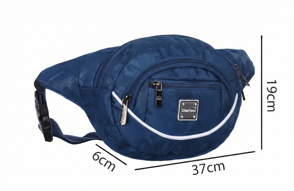 Dhariwal Waist Pack Travel Handy Hiking Zip Pouch Document Money Phone Belt Sport Bag Bum Bag for Men and Women Polyester WP-1202