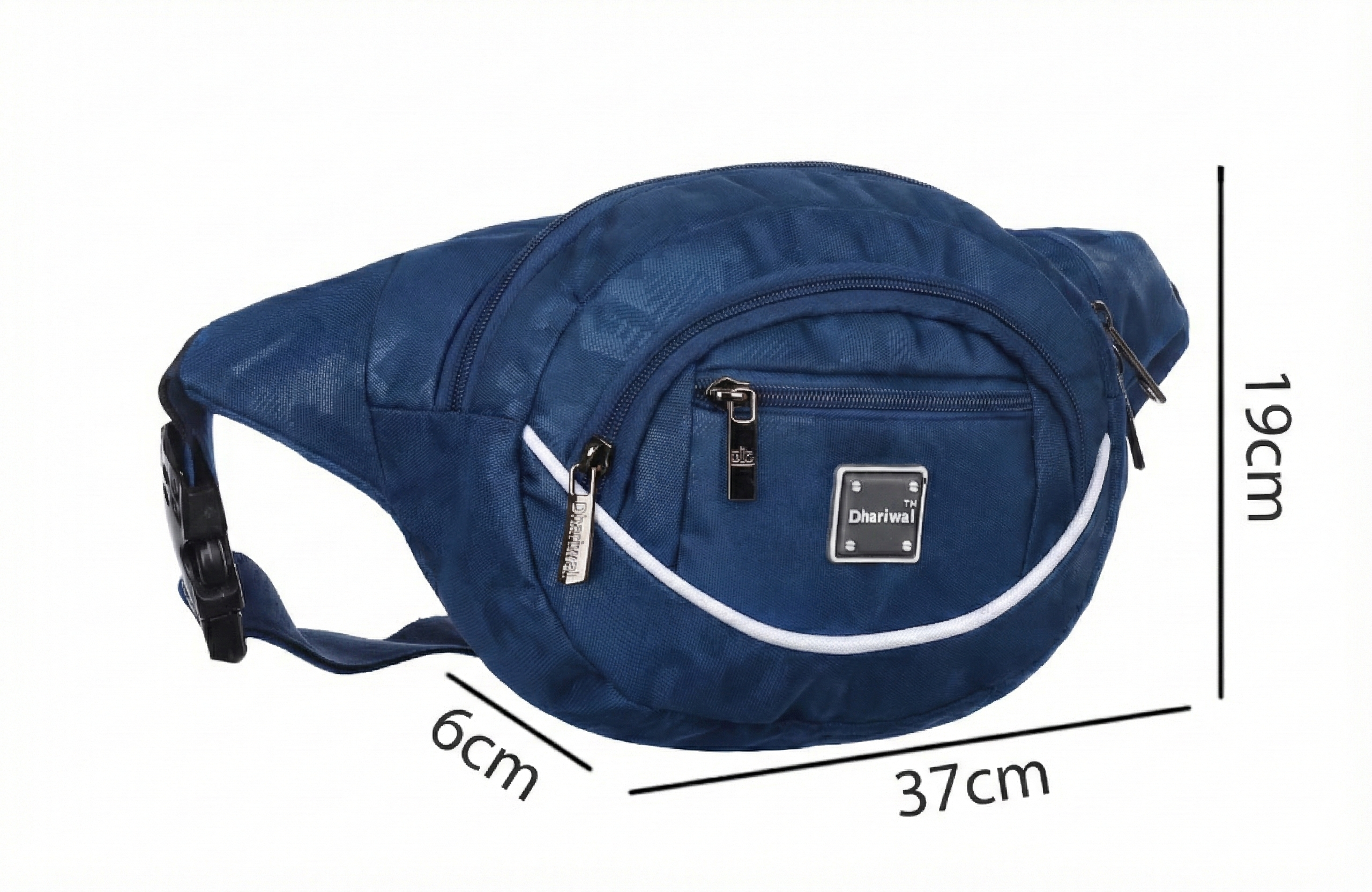 Dhariwal Waist Pack Travel Handy Hiking Zip Pouch Document Money Phone Belt Sport Bag Bum Bag for Men and Women Polyester WP-1202