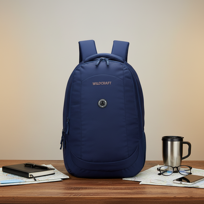 Wildcraft Power Laptop Backpack 28L Travel/School/College/Office Bag For Men & Women
