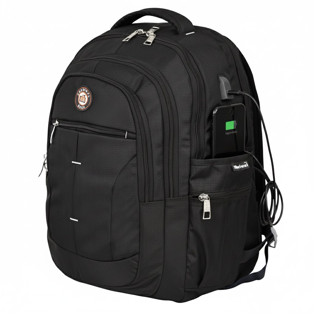Dhariwal Unisex Laptop Backpack with USB Charging Port & Raincover- BP-108 49L