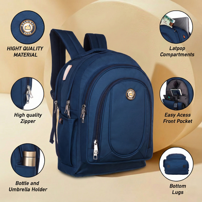 Dhariwal 38L BP -201  Unisex Backpack | Strong & Lightweight | Heavy Zipper Backpack