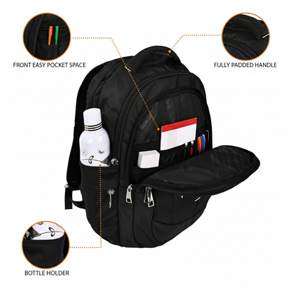 Dhariwal Unisex Laptop Backpack with USB Charging Port & Raincover- BP-108 49L