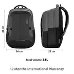 SAFARI  Spade 2  Large 34 L Laptop Backpack With RainCover