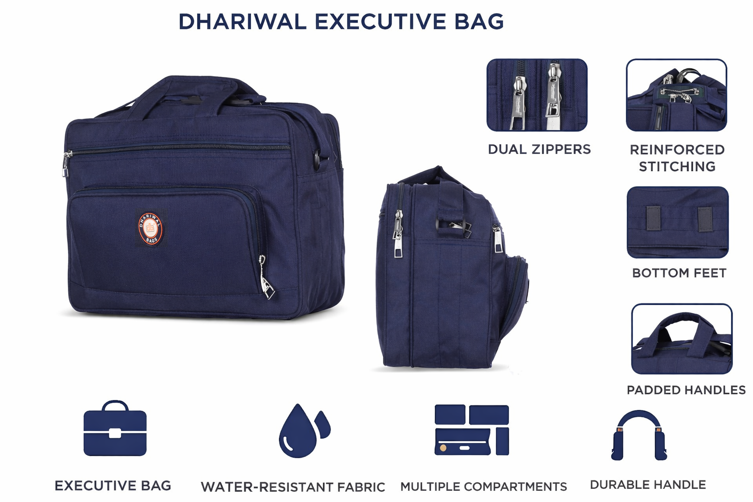 Dhariwal Office Executive File Bag 16" EB-603 (Large)