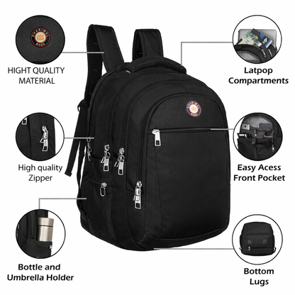 Dhariwal 51L LB-106  Unisex Backpack With Rain Cover,  Strong & Lightweight | Laptop compartment