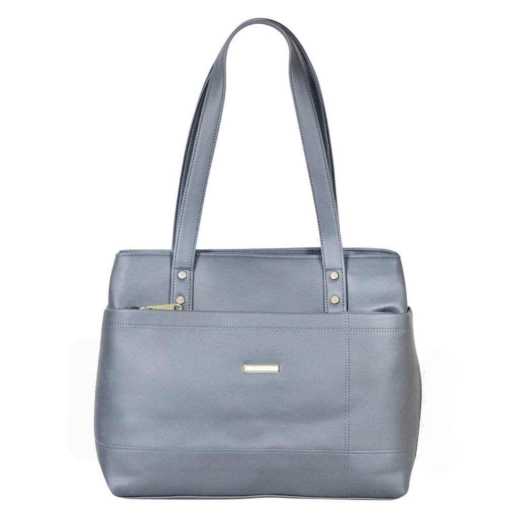 Dhariwal LAB-9915 Women’s Handbag | 3 Main Compartments, Side Zippers & Twin Handles | Premium PU Leather Bag