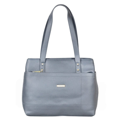 Dhariwal LAB-9915 Women’s Handbag | 3 Main Compartments, Side Zippers & Twin Handles | Premium PU Leather Bag