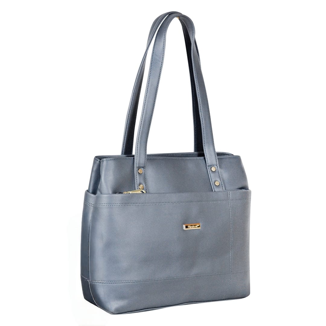 Dhariwal LAB-9915 Women’s Handbag | 3 Main Compartments, Side Zippers & Twin Handles | Premium PU Leather Bag