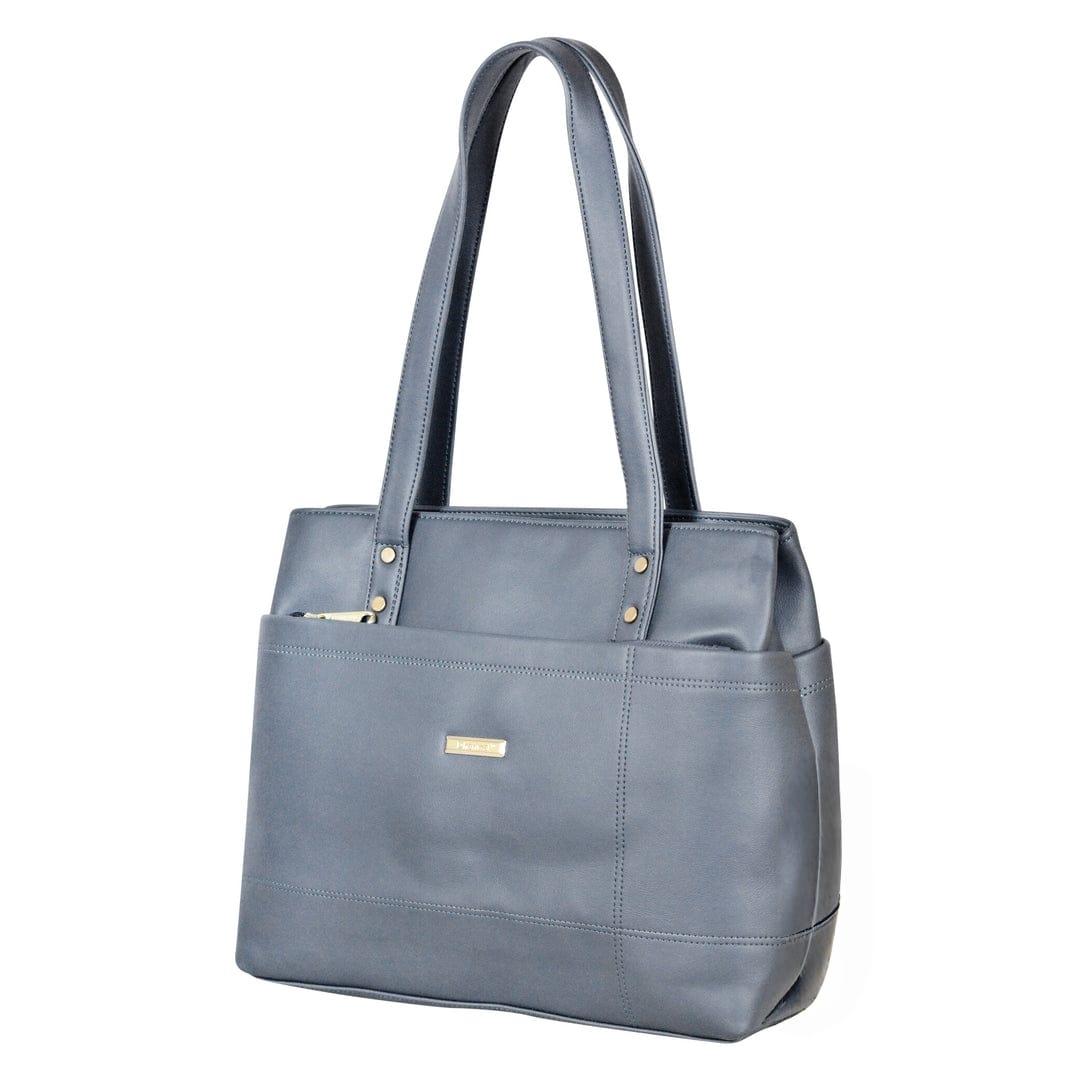 Dhariwal LAB-9915 Women’s Handbag | 3 Main Compartments, Side Zippers & Twin Handles | Premium PU Leather Bag