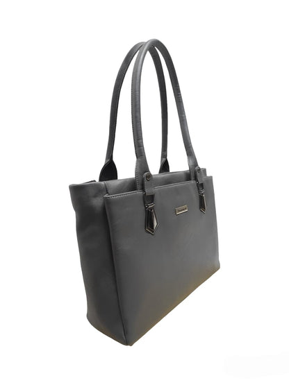 Dhariwal LAB-9916 Women’s Tote Handbag | 3 Main Compartments, 1 Side Zipper & Twin Handles | Premium PU Leather Bag