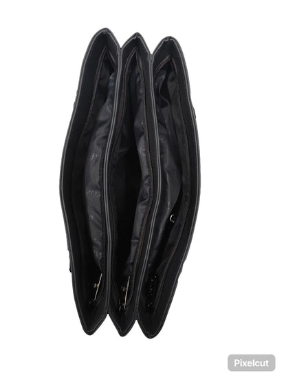 Dhariwal LAB-9915 Women’s Handbag | 3 Main Compartments, Side Zippers & Twin Handles | Premium PU Leather Bag