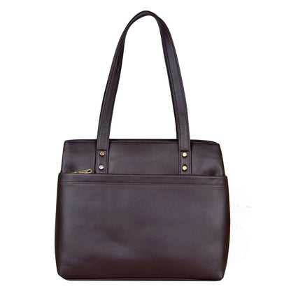 Dhariwal LAB-9915 Women’s Handbag | 3 Main Compartments, Side Zippers & Twin Handles | Premium PU Leather Bag