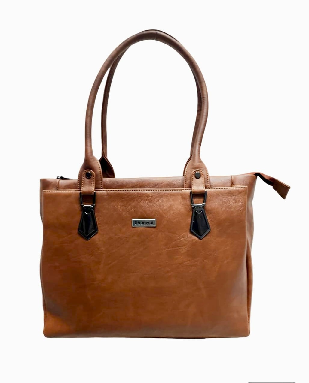 Dhariwal LAB-9916 Women’s Tote Handbag | 3 Main Compartments, 1 Side Zipper & Twin Handles | Premium PU Leather Bag