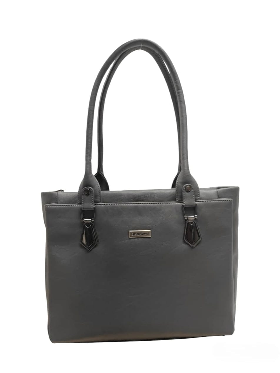 Dhariwal LAB-9916 Women’s Tote Handbag | 3 Main Compartments, 1 Side Zipper & Twin Handles | Premium PU Leather Bag