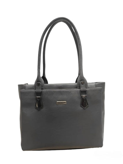 Dhariwal LAB-9916 Women’s Tote Handbag | 3 Main Compartments, 1 Side Zipper & Twin Handles | Premium PU Leather Bag