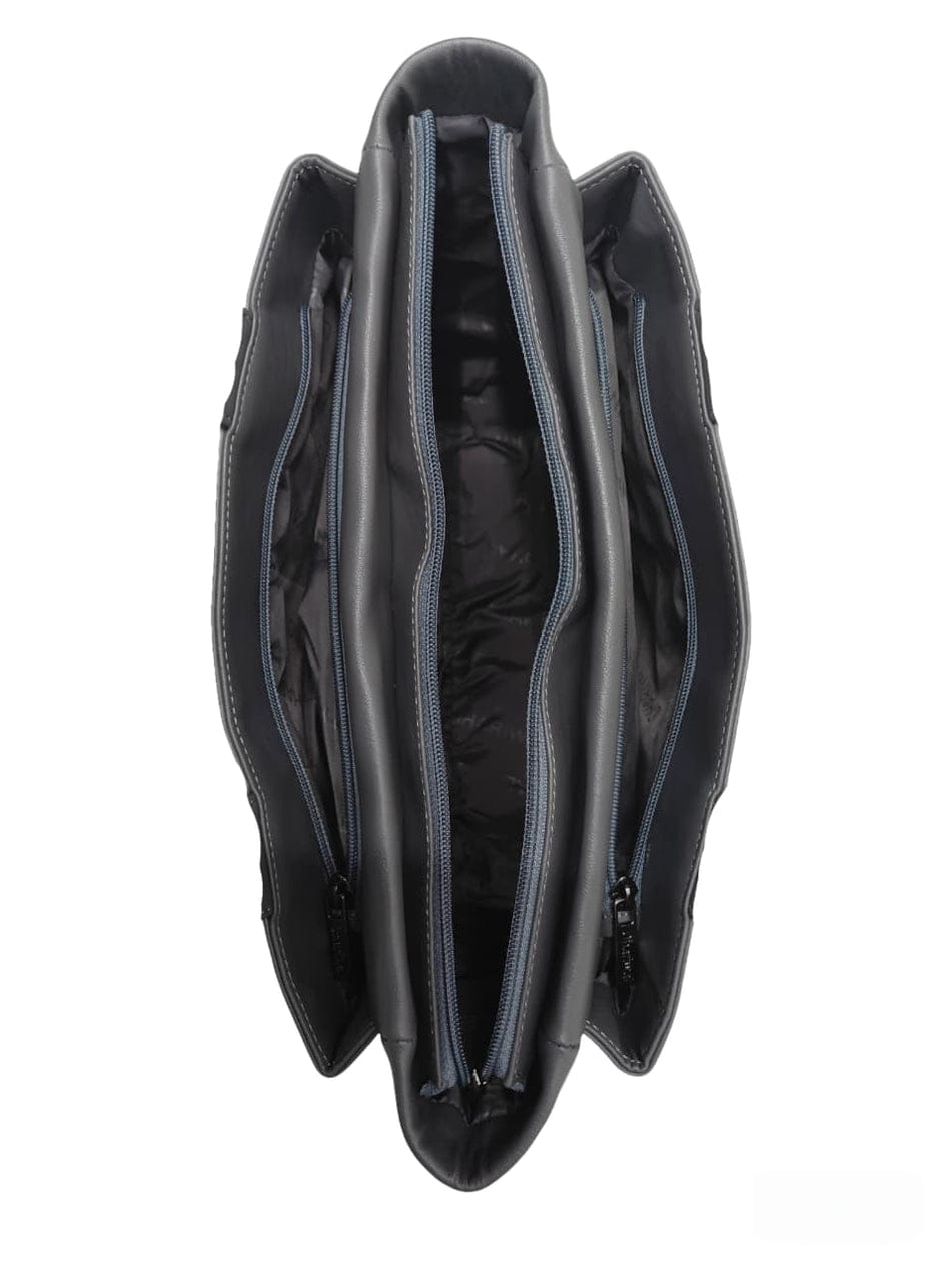 Dhariwal LAB-9916 Women’s Tote Handbag | 3 Main Compartments, 1 Side Zipper & Twin Handles | Premium PU Leather Bag