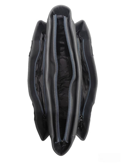 Dhariwal LAB-9916 Women’s Tote Handbag | 3 Main Compartments, 1 Side Zipper & Twin Handles | Premium PU Leather Bag