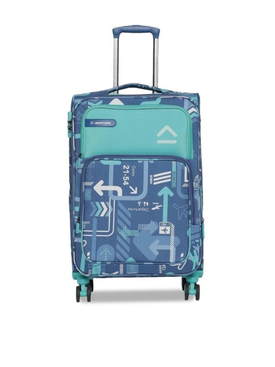 Uppercase JFK Plus Cabin Eco Soft Trolley Bag, Dust Resistant Luggage Made of Sustainable Material, 8 Wheel Trolley Bag with TSA Lock,Travel Suitcase for Men & Women (Red)