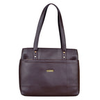 Dhariwal LAB-9915 Women’s Handbag | 3 Main Compartments, Side Zippers & Twin Handles | Premium PU Leather Bag