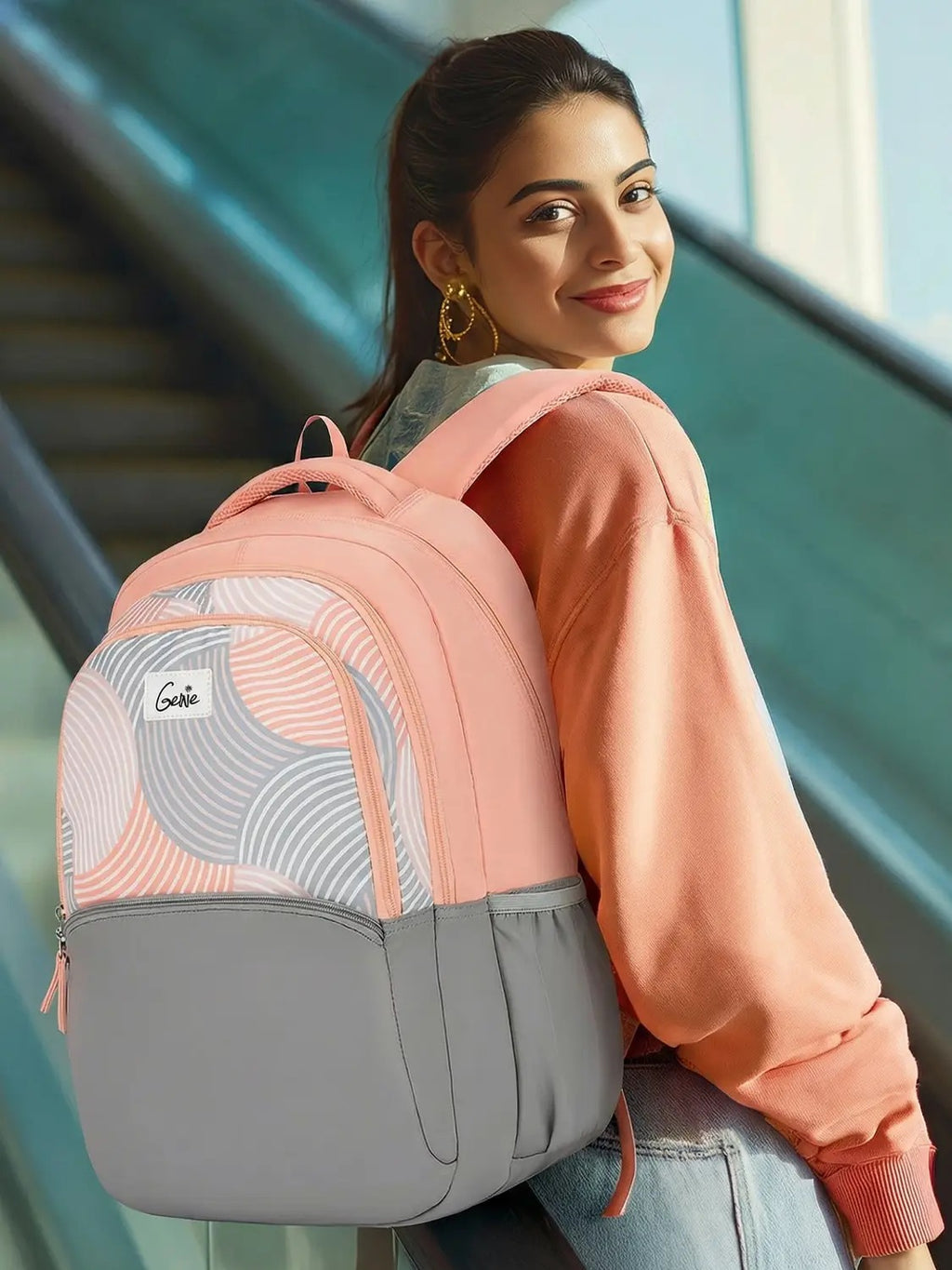 Genie Camoflow  Laptop And Rain cover Backpack -36 L