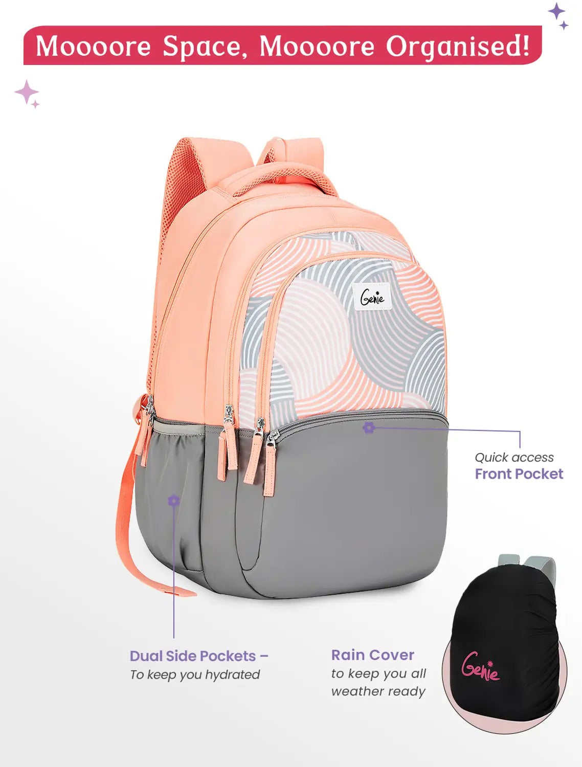 Genie Camoflow  Laptop And Rain cover Backpack -36 L