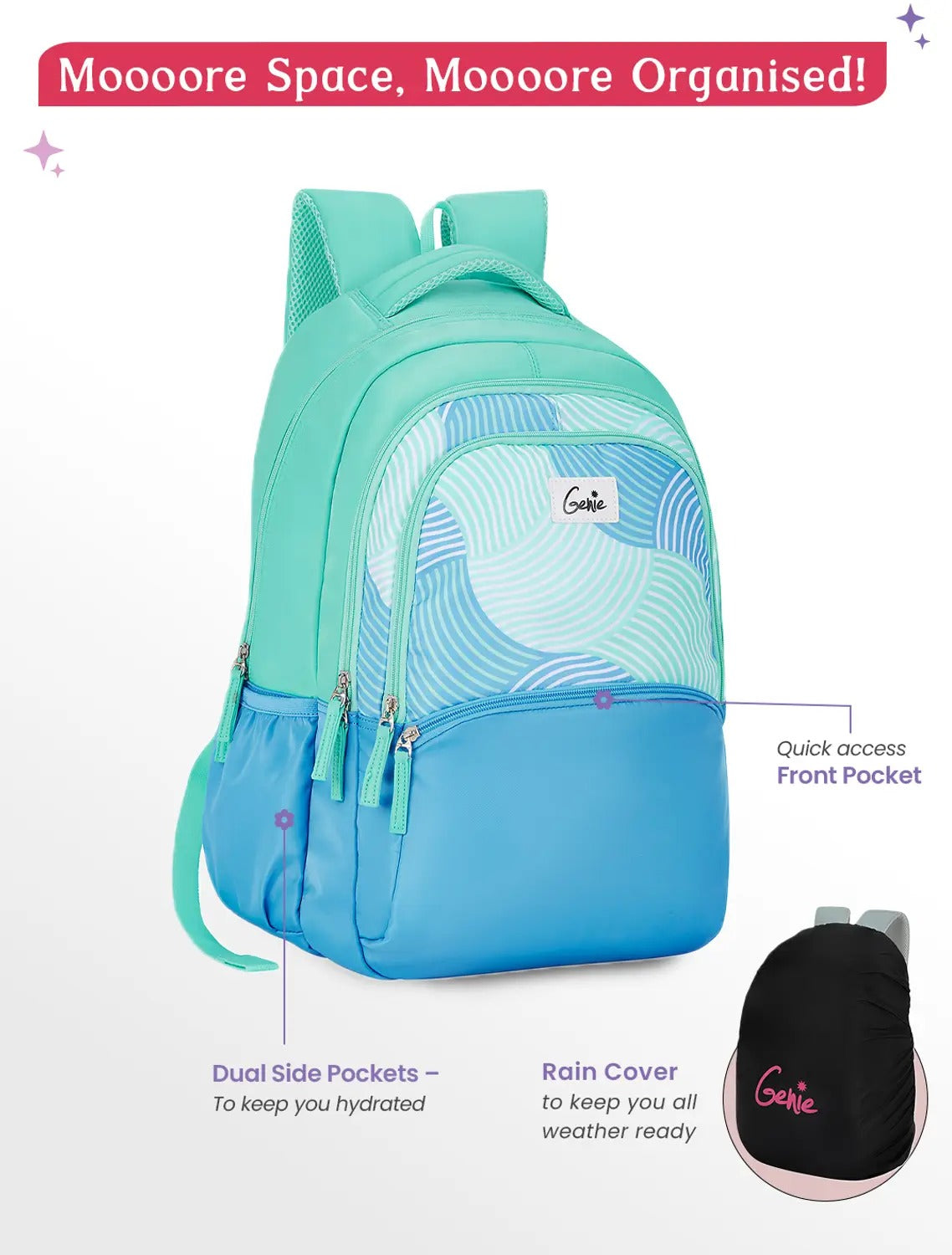 Genie Camoflow  Laptop And Rain cover Backpack -36 L