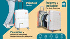 Uppercase Topo Cabin n Check-in TSA Lock Hard Trolley Orange n White
