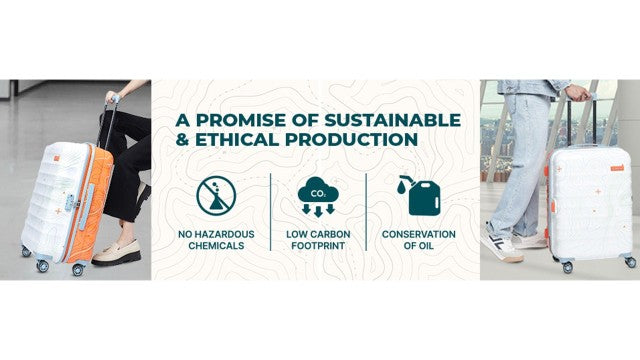 Uppercase Topo Cabin n Check-in TSA Lock Hard Trolley Orange n White