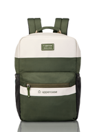 Uppercase Vegan Leather 14" Laptop Backpack Water Repellent College Bag 17L