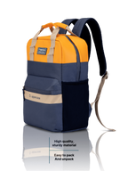 Uppercase Vegan Leather 14" Laptop Backpack Water Repellent College Bag 17L