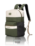 Uppercase Vegan Leather 14" Laptop Backpack Water Repellent College Bag 17L