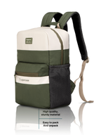 Uppercase Vegan Leather 14" Laptop Backpack Water Repellent College Bag 17L