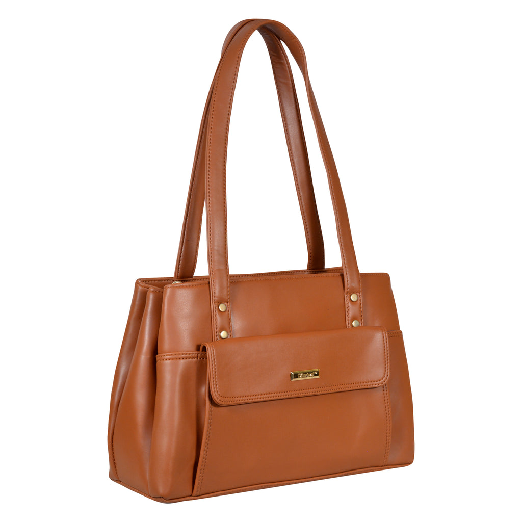 धारीवाल मल्टी कम्पार्टमेंट ट्विन हैंडल लेडीज हैंडबैग LAD-9905