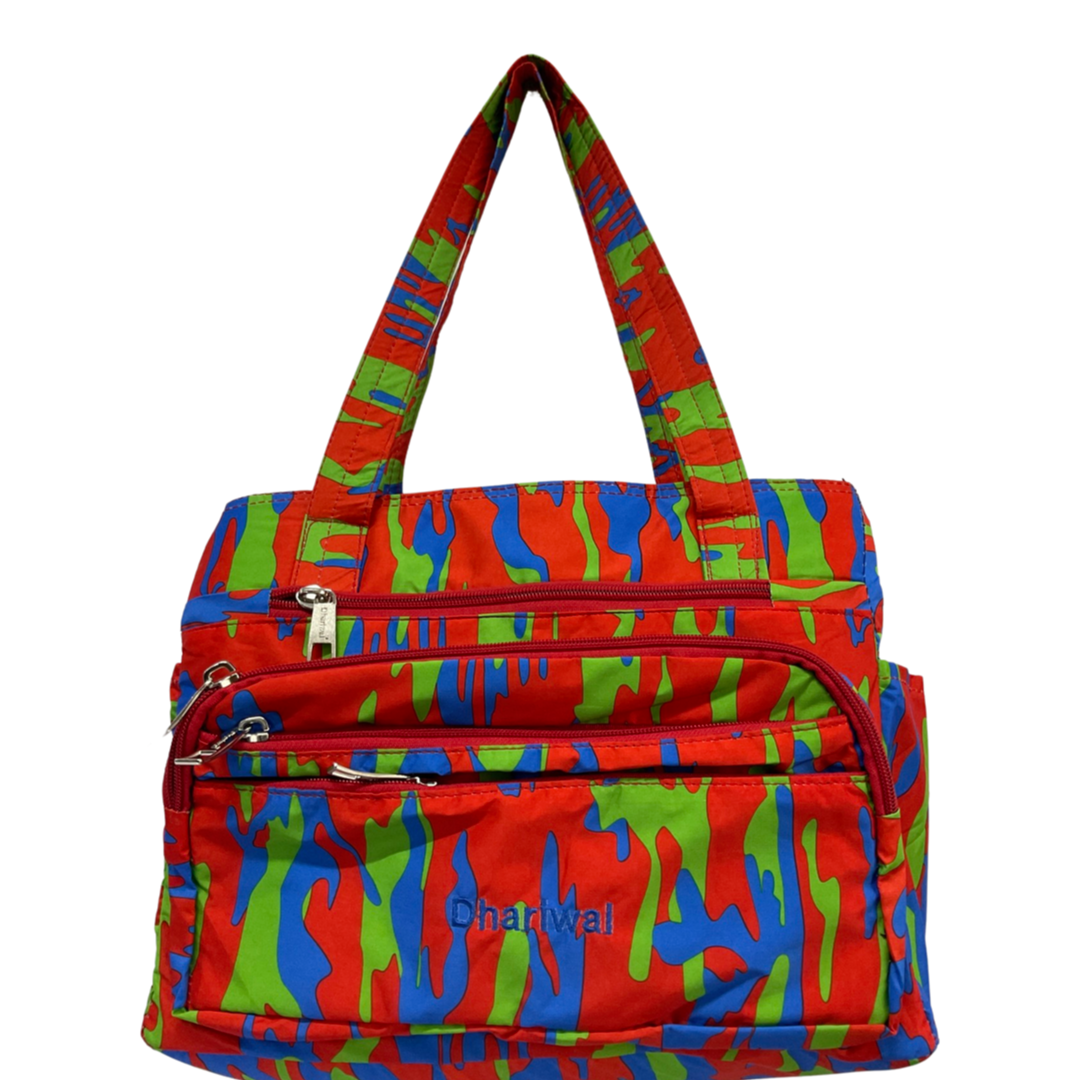 Dhariwal Multi Compartment Twin Handle Ladies Shopping Handbag LAD-8801