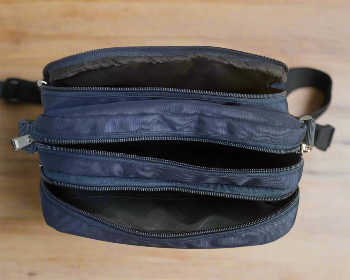 Dhariwal Multipocket Railway TTE Nylon Sling Cross Body Messenger Bag for Men Women Sling Bag SLB-1302