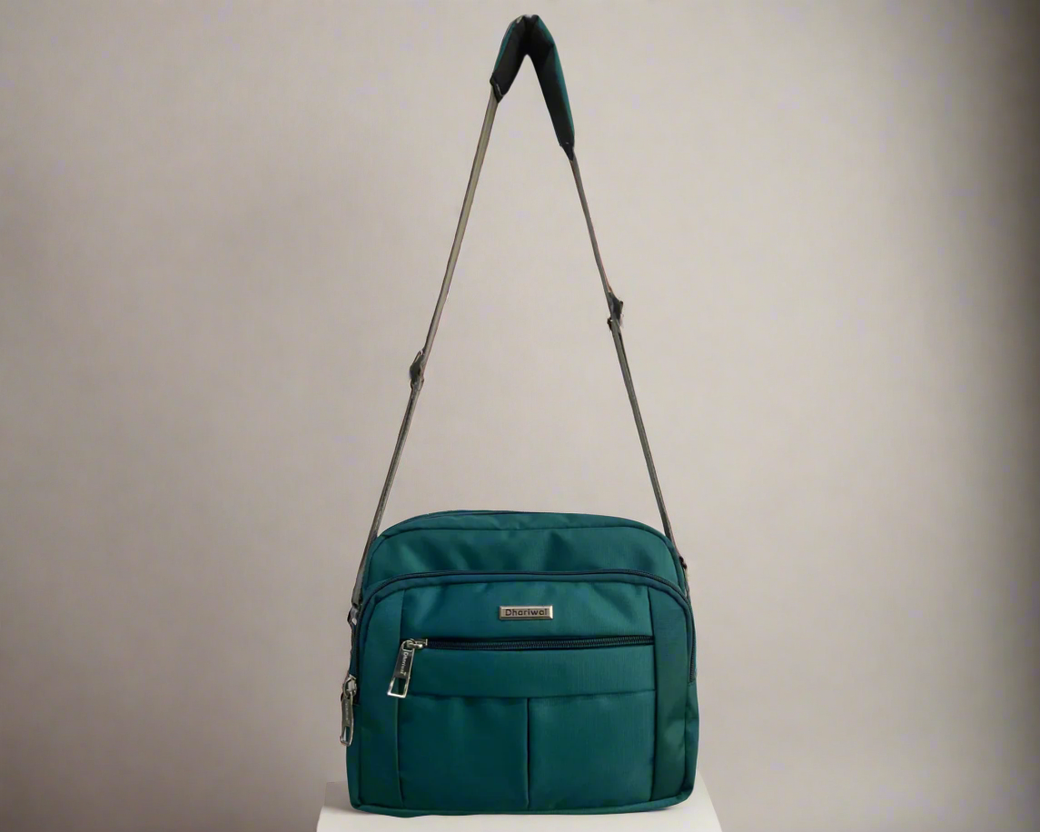 Dhariwal Multipocket Railway TTE Nylon Sling Cross Body Messenger Bag for Men Women Sling Bag SLB-1302