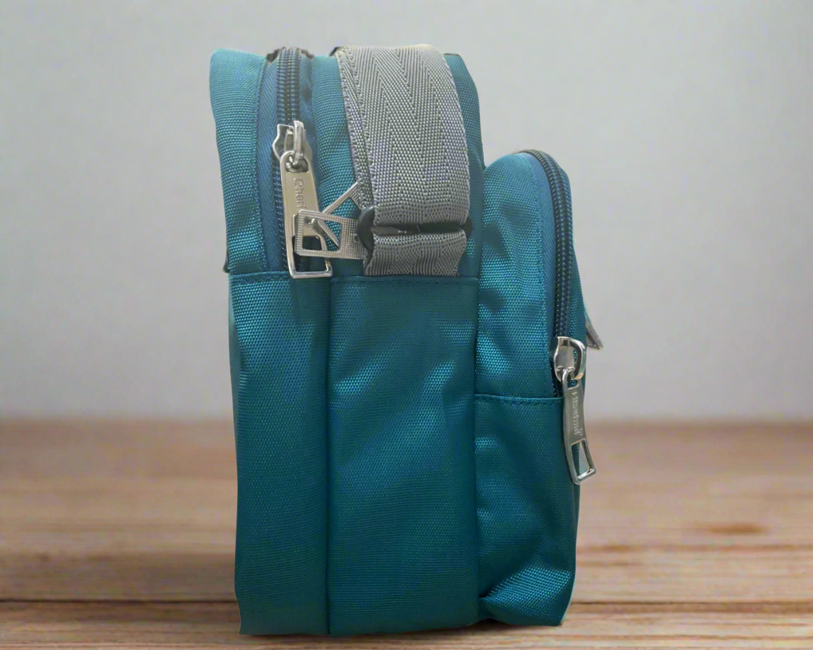 Dhariwal Multipocket Railway TTE Nylon Sling Cross Body Messenger Bag for Men Women Sling Bag SLB-1302