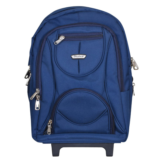 Dhariwal 18" Running Staff Rolling Trolley Backpack & Luggage Bag 44L TLB-1701 BackPack Dhariwal Blue 