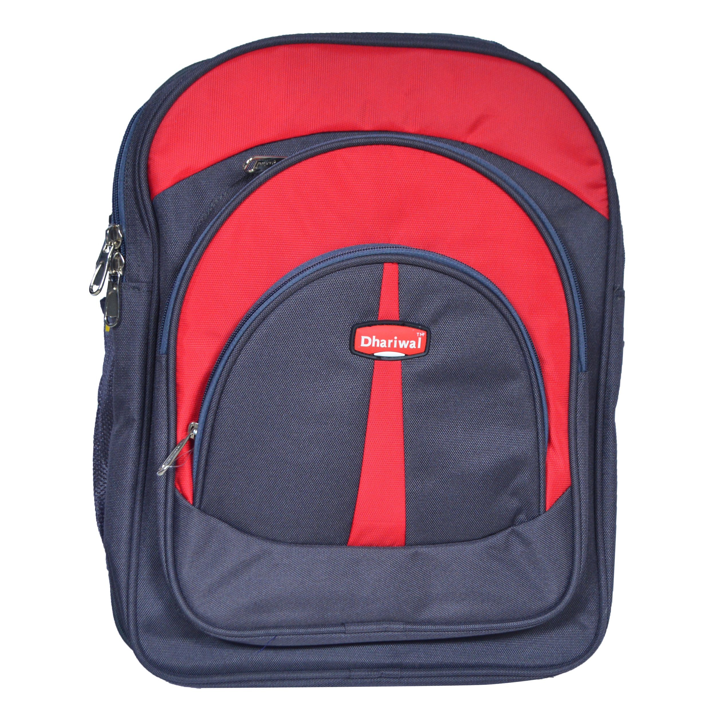 dhariwal 38l water resistant triple compartment matty school bag scb 302 class 4 to 12 school bags dhariwal grey 351994
