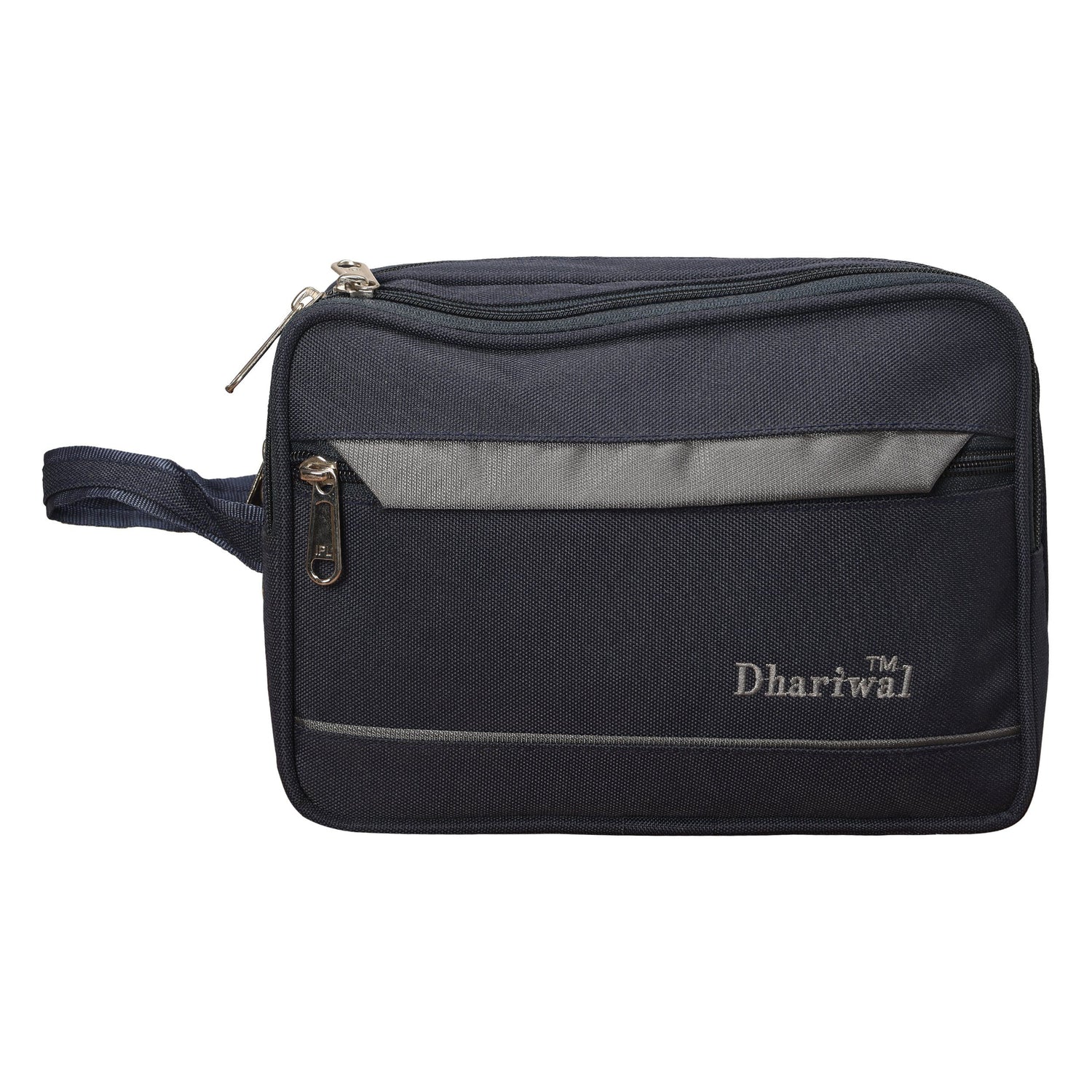 Dhariwal Cash Pouch for Cash, Keys, Shaving Kit, Cosmetics, Gadgets - BIG Cash Bags Mohanlal Jain (Dhariwal Bags) Blue 