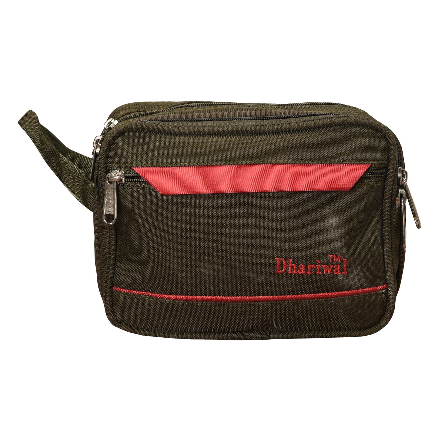 Dhariwal Cash Pouch for Cash, Keys, Shaving Kit, Cosmetics, Gadgets - BIG Cash Bags Mohanlal Jain (Dhariwal Bags) Green 