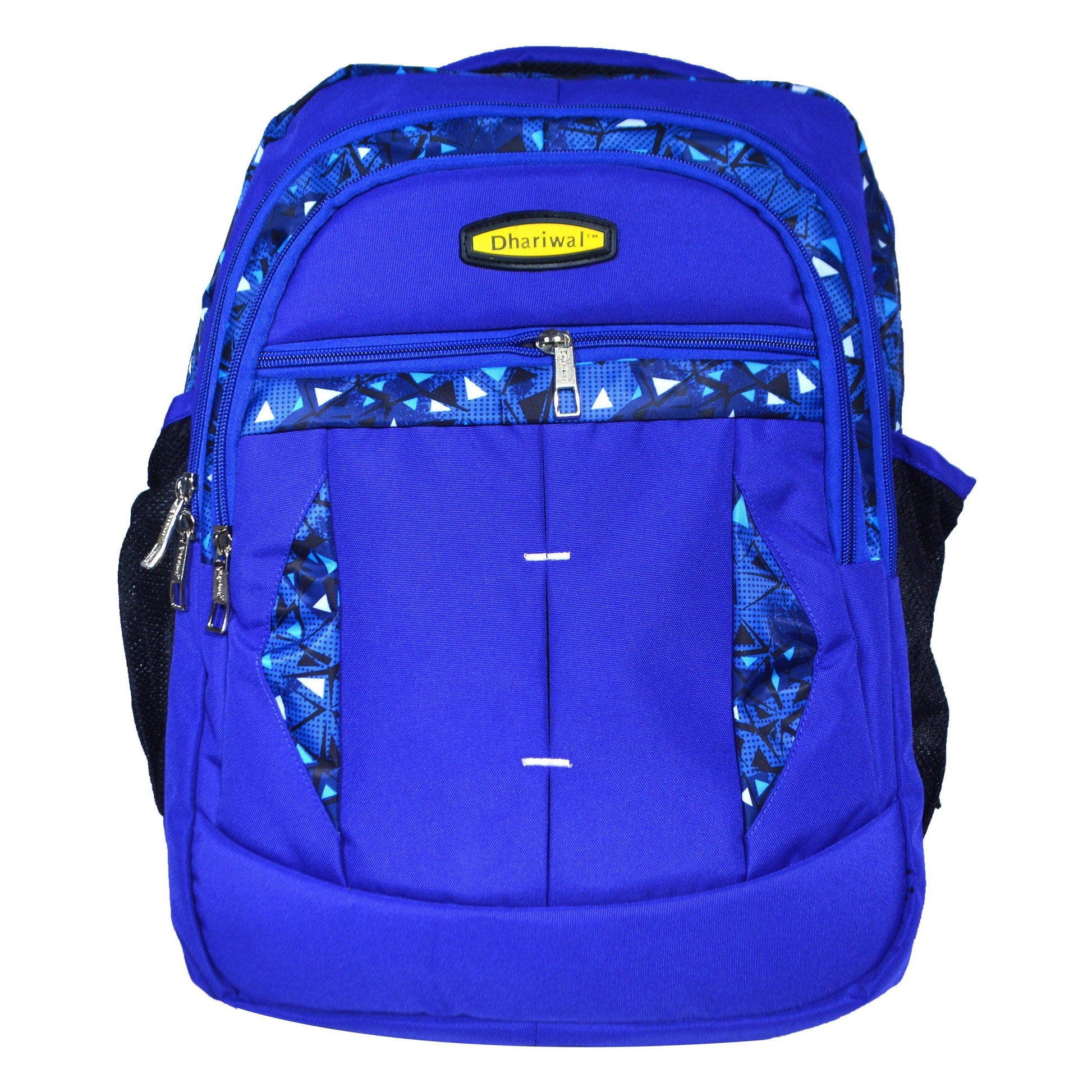 Dhariwal Dual Compartment Backpack with Rain Cover 37L BP-229 School Bags Mohanlal Jain (Dhariwal Bags) Royal Blue 